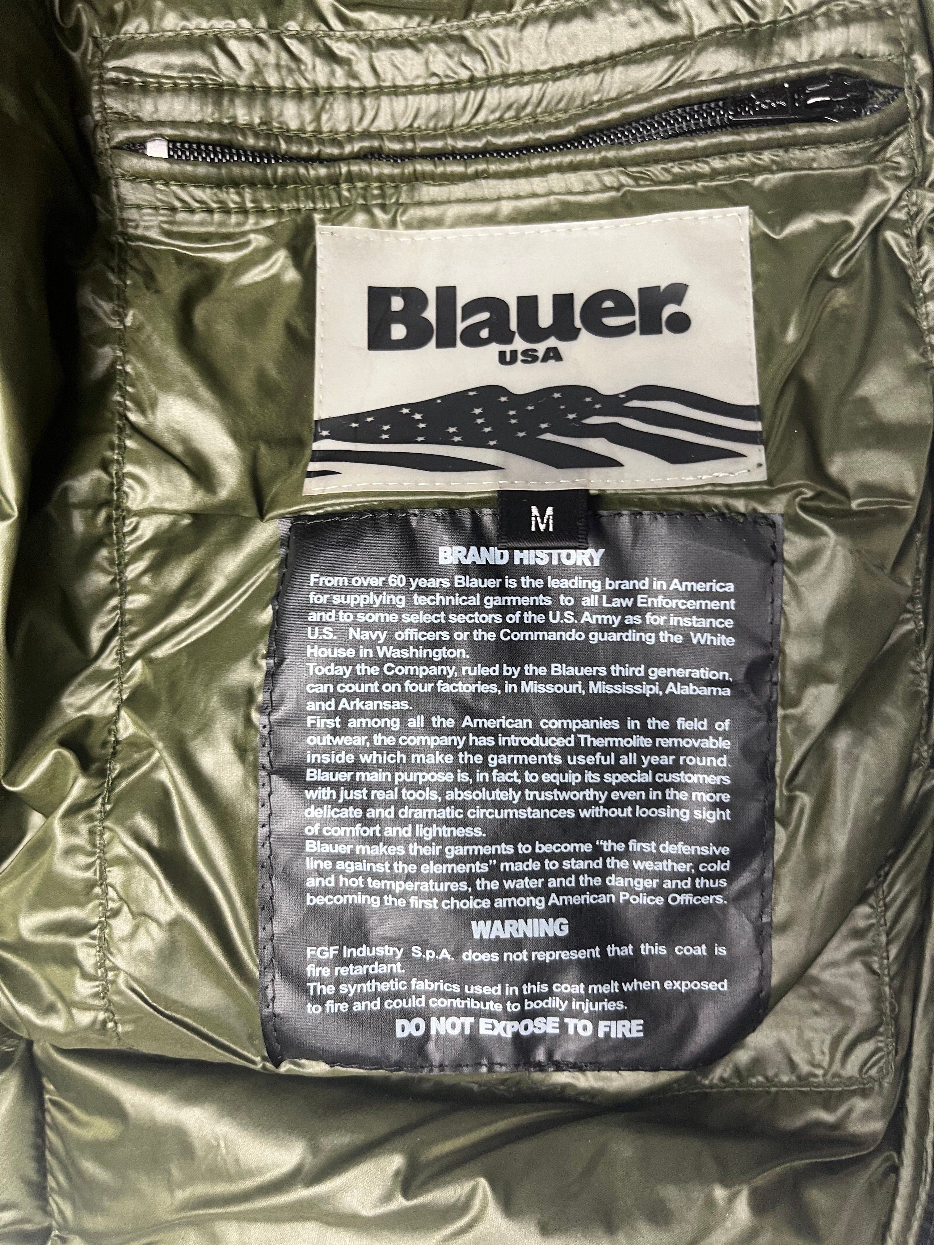 Blauer Pufferjacke (M)