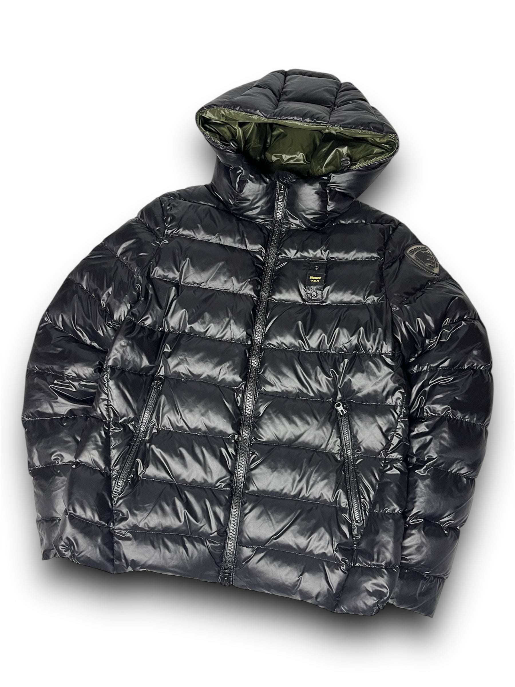 Blauer Pufferjacke (M)