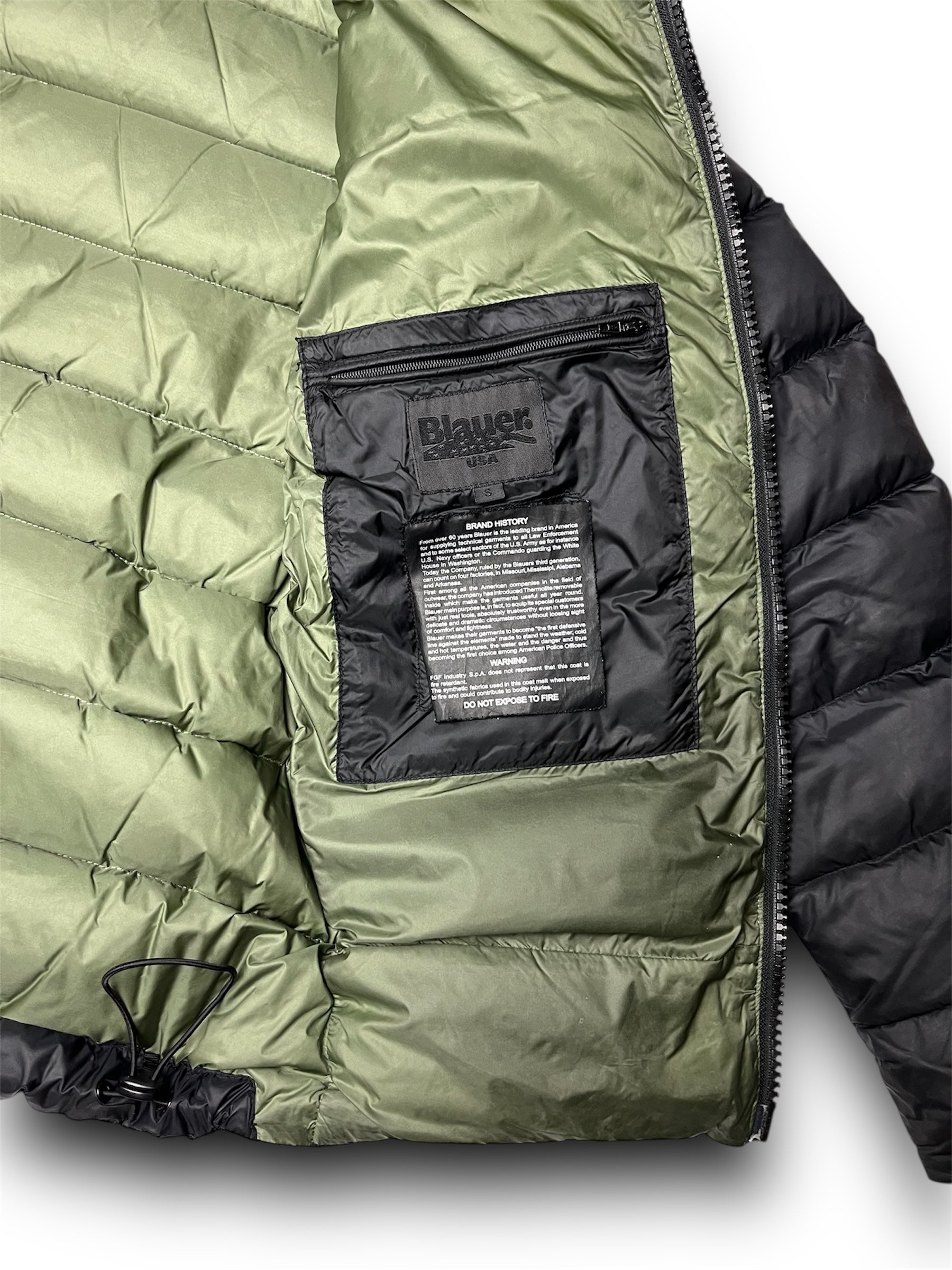 Blauer Pufferjacke (S)